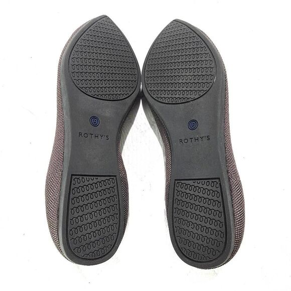 ROTHY'S The Point Flat Mink Dusty Purple Retired Pointed Toe Flats Shoes EUC 9.5 - Picture 4 of 5